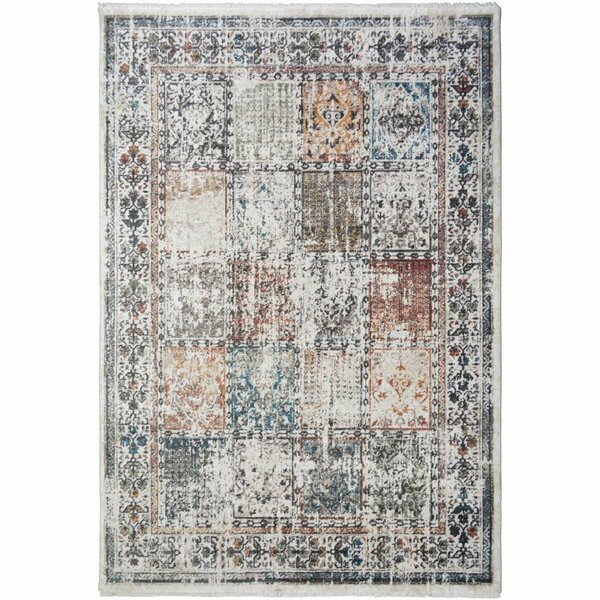 Mayberry Rug 2 ft. 1 in. x 3 ft. 3 in. Oxford Cresswell Multi Area Rug, Multi Color OX9396 2X3